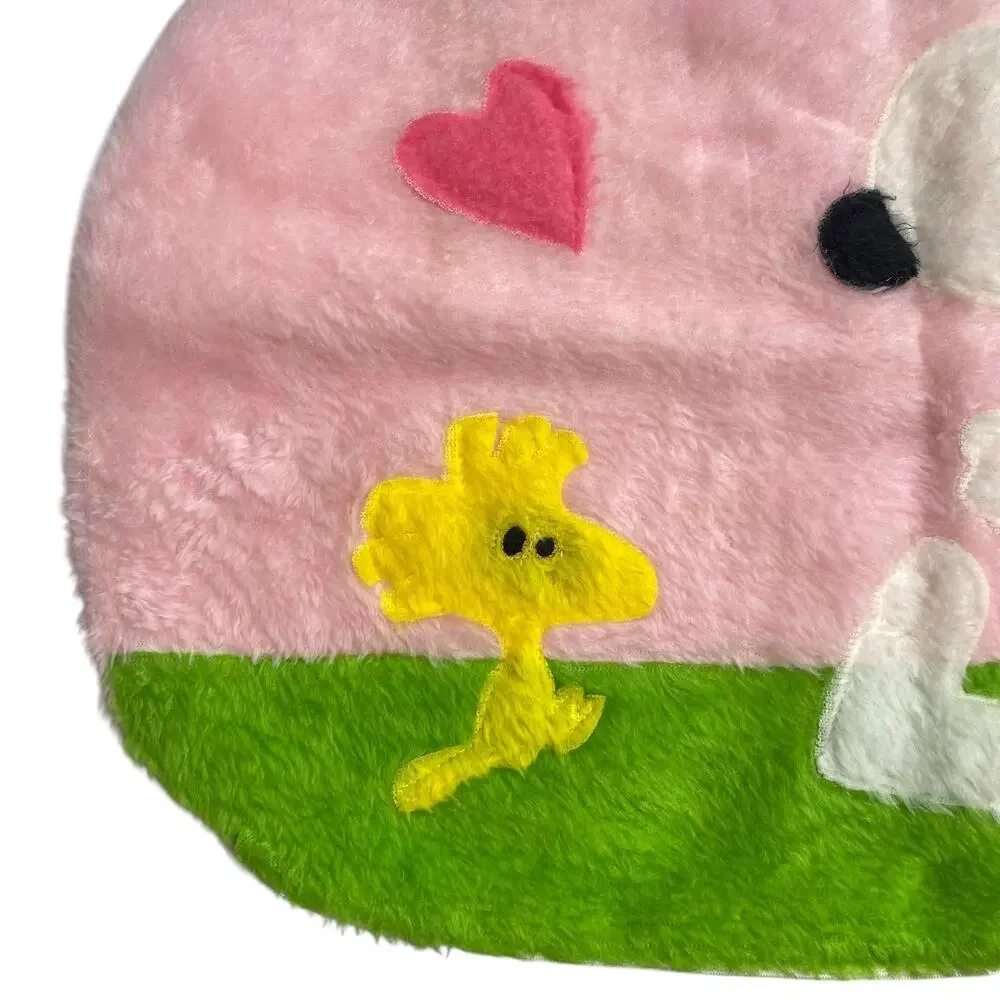 Vintage Snoopy Sears Fuzzy Decorative Pillowcase